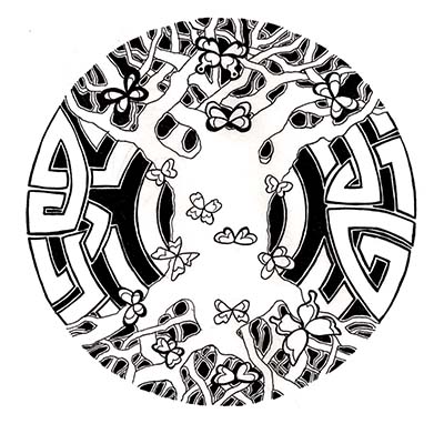 Celtic Tree Of Life Design Water Transfer Temporary Tattoo(fake Tattoo) Stickers NO.11626